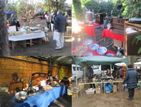学園都市一ノ矢八坂神社骨董市
