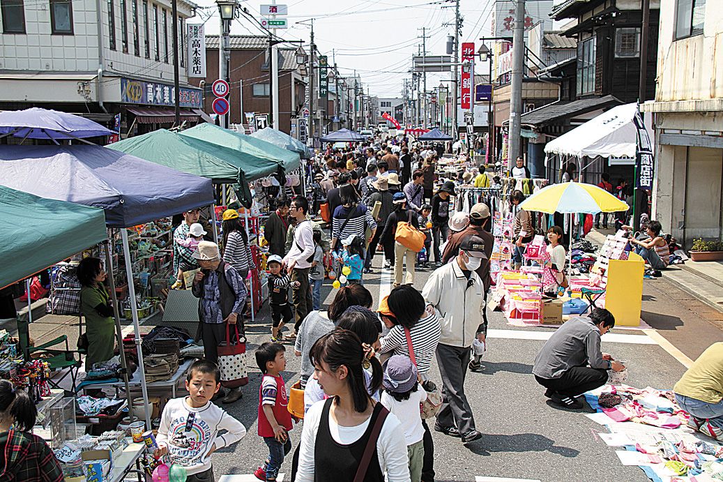 新潟市「下町天国」フリーマーケット
