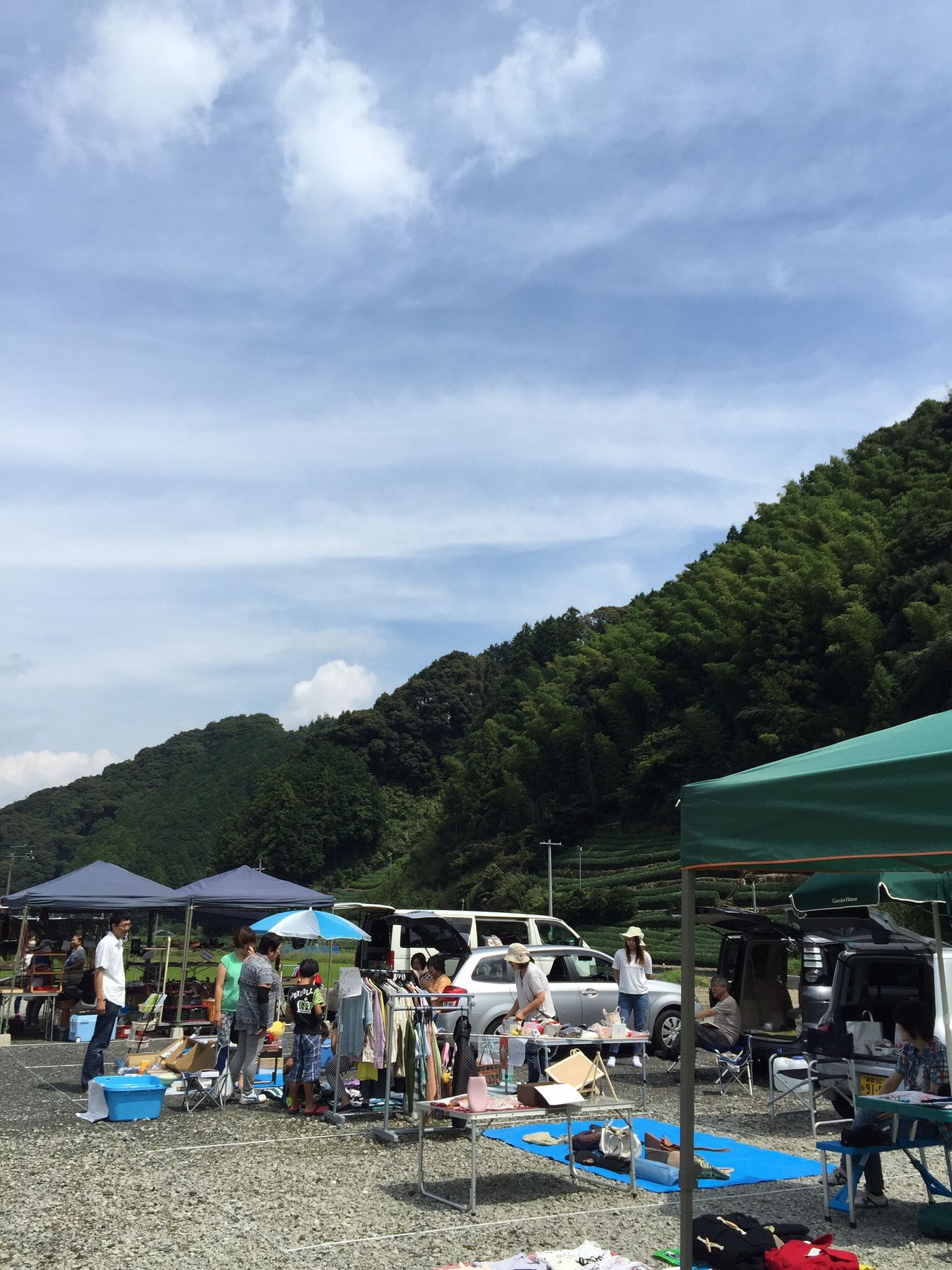 フリーマーケット せせらぎ水車