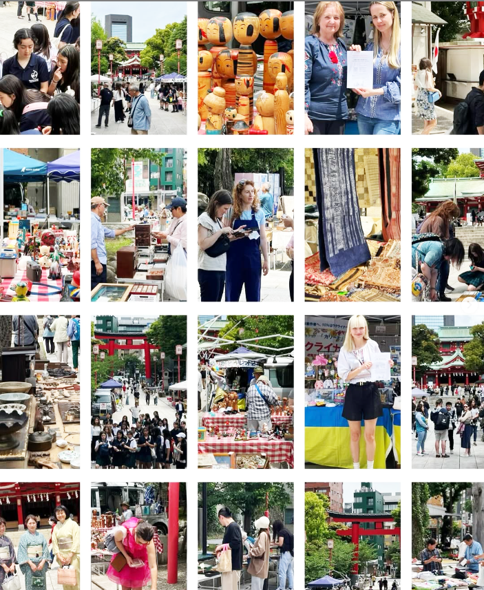 .富岡八幡宮青空蚤の市