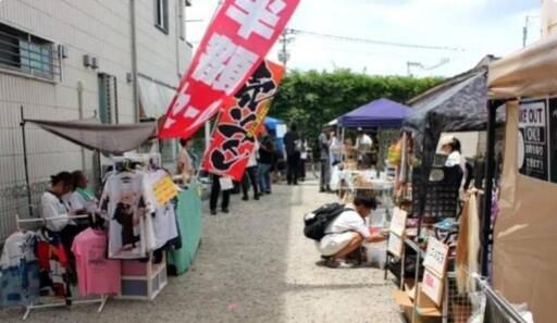 住道本通商店街フリーマーケット